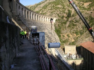 drainage du barrage